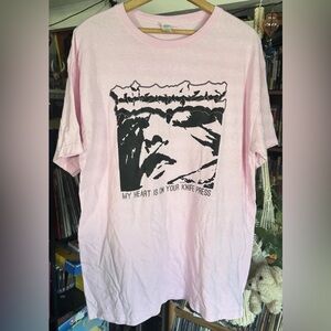 Dizeaze - My Knife Is On Your Heart Press Large Shirt On M&O Hardcore Punk